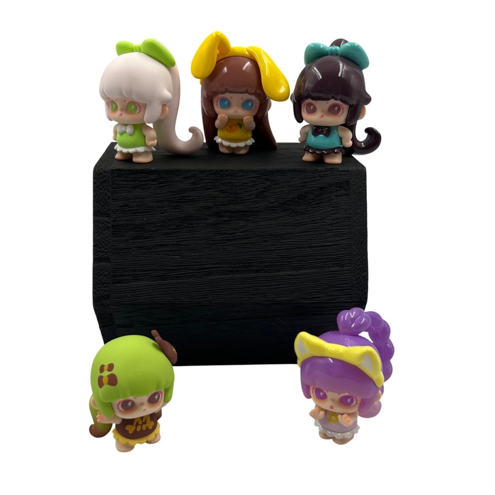 LANCY LULU Cute Girl Alliance Series Mini Bean Figure Lot of 5 Art Toys